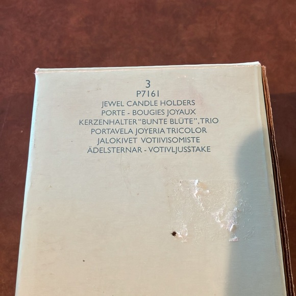 NWT PartyLite Jewel Frosted Tulip Glass Votive Tealite Candle Holders P7161 - Picture 4 of 5